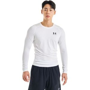 Pánské kompresní tričko s dlouhým rukávem UNDER ARMOUR-UA HG Armour Comp LS-WHT obraz