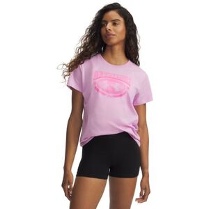 Dámské tričko s krátkým rukávem UNDER ARMOUR-UA W VARSITY SS-PNK obraz