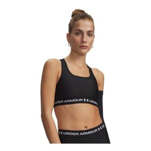 Dámská sportovní tréninková podprsenka UNDER ARMOUR-Crossback Mid Bra-GRY obraz