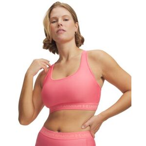 Dámská sportovní tréninková podprsenka UNDER ARMOUR-Crossback Mid Bra-PNK obraz