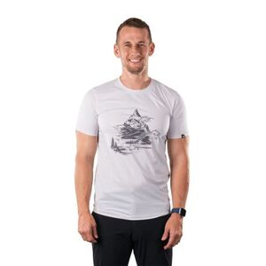 Pánské turistické tričko s krátkým rukávem NORTHFINDER-NADAR-529creamwhite obraz
