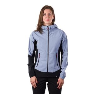 Dámská turistická softshellová bunda s kapucí NORTHFINDER-JAYLYN-665lavendergreyblack obraz