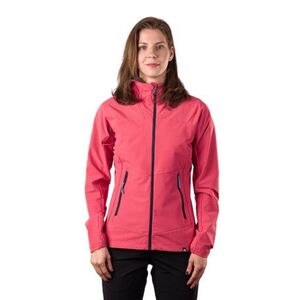 Dámská turistická softshellová bunda s kapucí NORTHFINDER-ALLY-490coral obraz