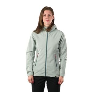 Dámská turistická softshellová bunda s kapucí NORTHFINDER-DESTINEY-333lightgreen obraz