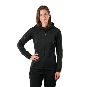 Dámská turistická fleece mikina s kapucí NORTHFINDER-RHIANNA-411greyblack obraz