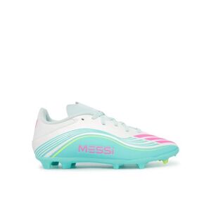 Chlapecké fotbalové kopačky outdoorové ADIDAS-F50 Messi Club Jr FG/MG cloud white/lucid pink/flash aqua obraz