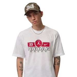 Pánské tričko s krátkým rukávem NIKE-M JORDAN BRK STEEL GFX SS CREW-White obraz