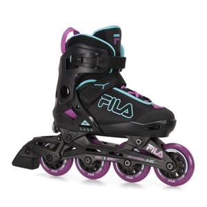 Dívčí kolečkové brusle FILA SKATES-X 2C G Jr black/violet/light blue obraz