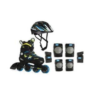 Chlapecké kolečkové brusle FILA SKATES-J-One Combo 3Set K blue/lime obraz