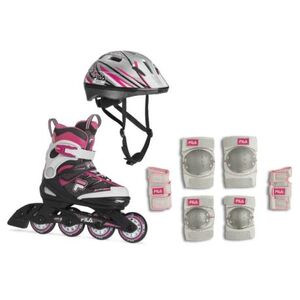 Dívčí kolečkové brusle FILA SKATES-J-One Combo G 3Set K pink/magenta obraz