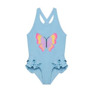 Dívčí plavky COLOR KIDS-Swimsuit W. Application-7024-Cerulean obraz