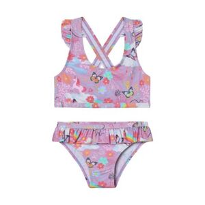 Dívčí plavky COLOR KIDS-Bikini W. Short Skirt, AOP-6071-Lavender Mist obraz