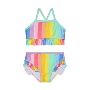 Dívčí plavky COLOR KIDS-Bikini W. Frills, AOP-4024-Pink Lemonade obraz