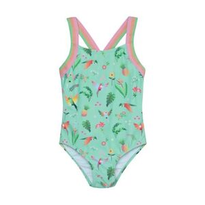 Dívčí plavky COLOR KIDS-Swimsuit W Elastic Straps, AOP-8714-Cabbage obraz