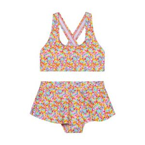 Dívčí plavky COLOR KIDS-Bikini W. Skirt, AOP-8714-Cabbage obraz