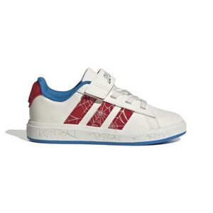 Chlapecká rekreační obuv ADIDAS-Grand Court Spider Man K cloud white/pure ruby/bright blue obraz