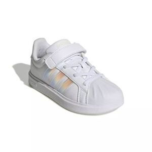 Dívčí rekreační obuv ADIDAS-Streettalk K cloud white/iridescent/core white obraz