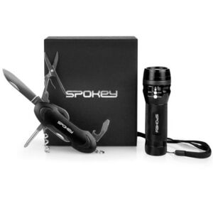Nářadí SPOKEY-ZOOM Multifunction tool set in gift box: nůž + svítilna s poutkem obraz