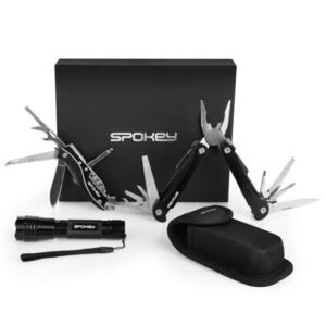 Nářadí SPOKEY-BOLD Multifunction tool set in gift box: nůž + kleště + svítilna s poutkem obraz