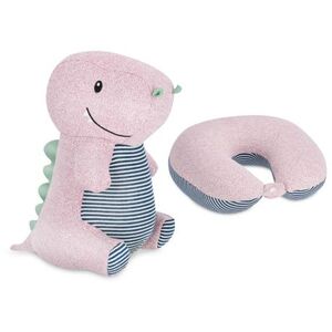 Cestovní polštář pro děti SPOKEY-CUDDLY 2v1 Kids travel pillow a plyšová hračka v jednom, hrošík obraz