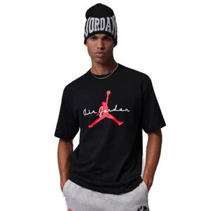 Pánské tričko s krátkým rukávem NIKE-Jordan Brooklyn BLACK/WHITE/INFRARED 23 obraz