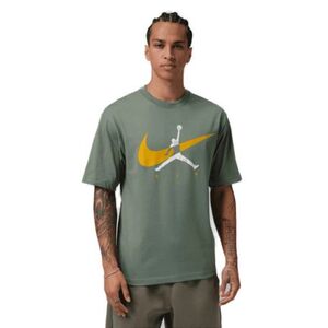Pánské tričko s krátkým rukávem NIKE-Jordan Brooklyn VINTAGE LICHEN/BRIGHT CITRON obraz