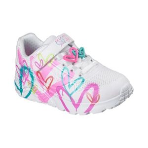 Dívčí rekreační obuv SKECHERS-Uno Lite GoldCrown K white/multi color obraz