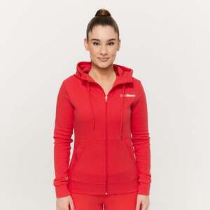 GymBeam Dámská mikina se zipem Limitless Hot Red obraz