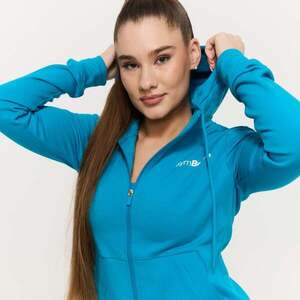 GymBeam Dámská mikina se zipem Limitless Aquamarine obraz