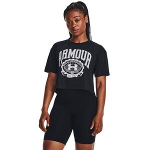 Under Armour Triko Collegiate Crest Crop SS Grey obraz