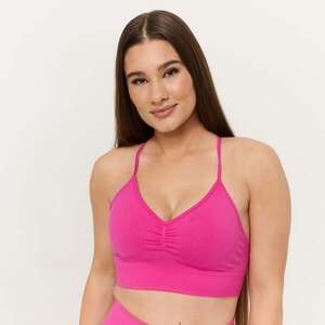 GymBeam Bezešvá sportovní podprsenka Sculpt Rose obraz