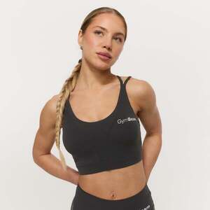 GymBeam Sportovní podprsenka BEAT Charcoal obraz