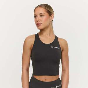 GymBeam Dámský sportovní top BEAT Charcoal obraz