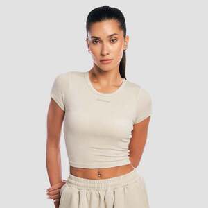 GymBeam Women‘s Aura Cropped T-Shirt Grey obraz