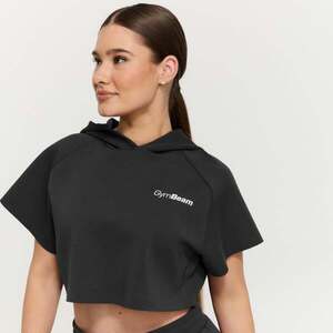 GymBeam Women‘s Relay Cropped Hoodie Black obraz