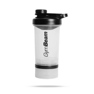 GymBeam Vícedílný šejkr 2in1 Clear 500 ml obraz