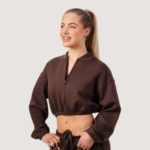 GymBeam Women‘s NEO Zip-Up Sweatshirt Mocha obraz