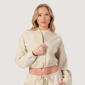 GymBeam Women‘s NEO Zip-Up Sweatshirt Almond obraz
