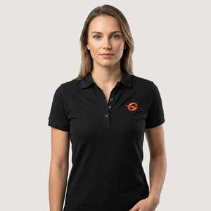 GymBeam Dámské Tričko Polo Black obraz