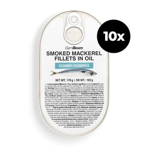 GymBeam Smoked mackerel fillets in oil obraz