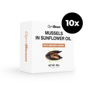 GymBeam Mussels in sunflower oil with smoked aroma obraz
