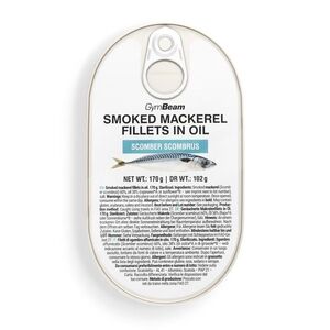 GymBeam Smoked mackerel fillets in oil obraz