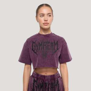 GymBeam Dámské cropped tričko Abyss Raisin obraz