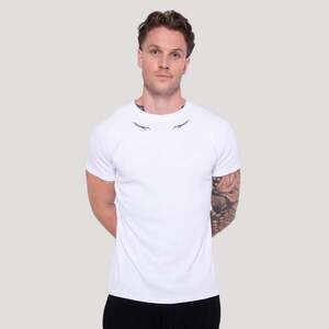 GymBeam Tričko Tribal Ribbed White obraz