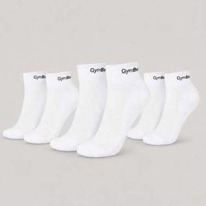 GymBeam Ponožky Quarter 3Pack White obraz