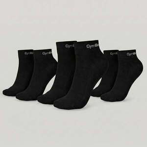 GymBeam Ponožky Quarter 3Pack Black obraz