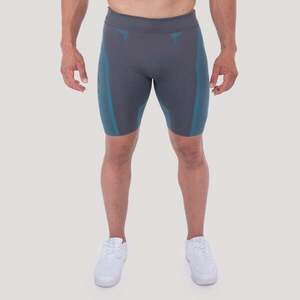 GymBeam Bezešvé šortky OG1 Grey/Blue obraz