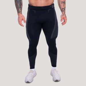 GymBeam Bezešvé legíny OG1 Black/Grey obraz