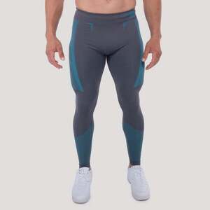GymBeam Bezešvé legíny OG1 Grey/Blue obraz