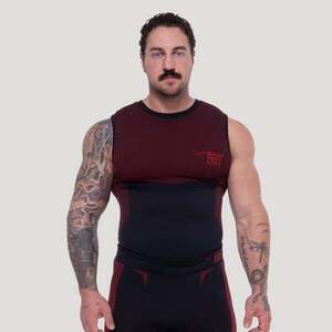 GymBeam Bezešvé tílko OG1 Black/Red obraz